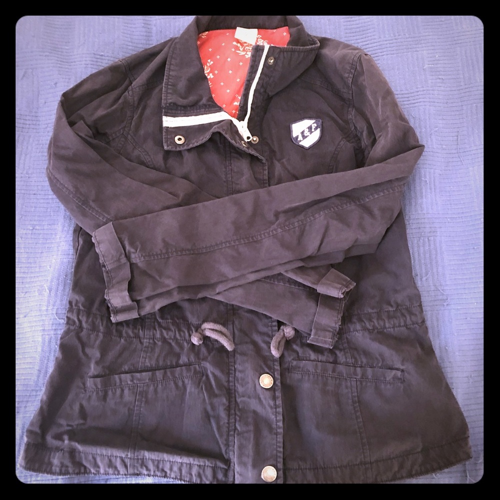 Abercrombie and Fitch canvas jacket navy blue!